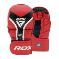 MMA pirštinės RDX Shooter Aura Plus T-17, juoda sp./raudona sp., S