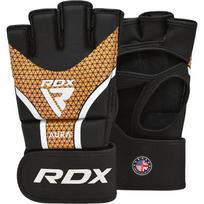 MMA pirštinės RDX Sports Aura Plus T-17, aukso sp./juoda sp., XL