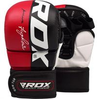 MMA pirštinės RDX Grappling Rex T6 Plus, balta sp./juoda sp./raudona sp., XL