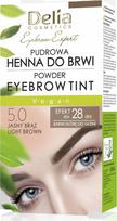 Antakių dažai Delia Cosmetics Eyebrow Expert Tint Henna, šviesiai ruda sp. 5.0