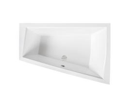 Vonia, įmontuojama Besco Intima Duo, 180 cm x 125 cm, dešininė, balta sp.