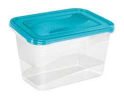 Maisto dėžučių rinkinys Keeeper Fredo Fresh 30676632, 2 l, skaidri sp./mėlyna sp., 2 vnt.