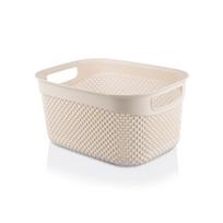 Daiktadėžė Ucsan Plastik, smėlio sp./smėlio ruda sp., 29 x 21 x 15 cm