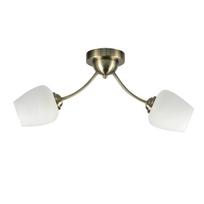Šviestuvas lubų Candellux Lighting Zina, E27, 2 x 40 W, balta sp.