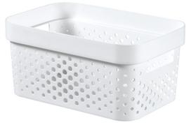 Daiktadėžė, daiktų saugojimo/žaislams Curver Infinity Dots, 4.5 l, balta sp., 26 x 17.5 x 12.3 cm
