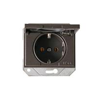 Kištukinis lizdas Vilma XP500 111050202707, su įžeminimu, IP44, antracito sp.