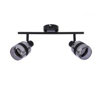 Šviestuvas lubų Candellux Lighting Yuki, E14, 2 x 15 W, juoda sp./pilka sp.