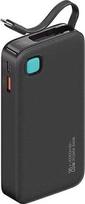 Nešiojamas įkroviklis (Power bank) Usams Retractable, 10000 mAh, 20 W, juoda sp.