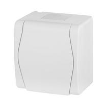 Kištukinis lizdas Elektro-Plast Hermes 2 1024-00, su įžeminimu, IP44, balta sp.