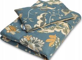 Kūdikių patalynės užvalkalų komplektas Sensillo Marocco, 95 x 75 cm, mėlyna sp./ruda sp.