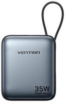 Nešiojamas įkroviklis (Power bank) Vention FHEH0, 10000 mAh, 35 W, pilka sp.