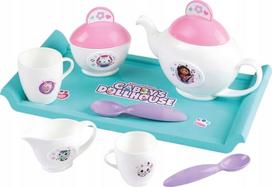 Žaisliniai virtuvės reikmenys, indų rinkinys Smoby Gabbys Dollhouse Tea Set, mėlyna sp./balta sp./rožinė sp.