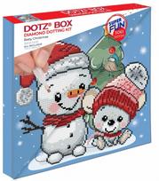 Deimantinė mozaika Diamond Dotz Baby Christmas, mėlyna sp./balta sp./raudona sp.