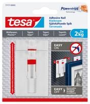 Kabliukai rėmeliui pakabinti Tesa Powerstrips, skaidri sp.