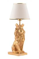 Stalinis šviestuvas Opviq Lion King, E27, 60W, balta sp./aukso sp.