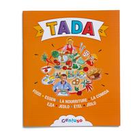 Knygelė Geniuso Tada Food, RUS, EN, DE, Prancūzų, Ispanų, Vengrų, Čekų, Slovakų, oranžinė sp.