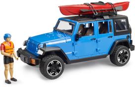 Žaislinis visureigis Bruder Jeep Wrangler Rubicon Unlimited, 1:16, mėlyna sp.