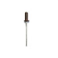 Aliumininės kniedės pusapvale galva Haushalt RAL8017, 3.2 mm x 6 mm, 50 vnt.
