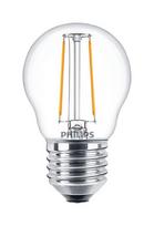 Lemputė Philips Filamentinė LED, P45, 2700 °K, E27, 2 W, 250 lm