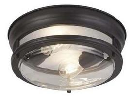 Šviestuvas lubų Searchlight Glasgow 5182BK, E27, 2 x 60 W, skaidri sp.