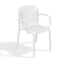 Lauko kėdė Ferne Brene, balta sp., 53 cm x 57.5 cm x 82.5 cm