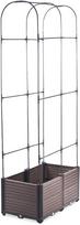 Pakelta lysvė, su atrama augalams Cultivo Grow Round Set, 84 cm x 42 cm x 180 cm