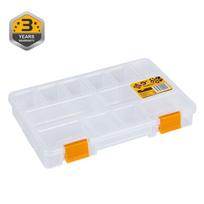 Įrankių dėžė Forte Tools S-ORG-9, 23 cm x 15 cm x 3.3 cm, balta sp.