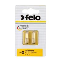 Atsuktuvų antgalių komplektas Felo 02102286, PZ2, 25 mm