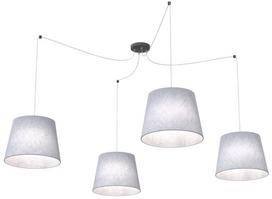 Sietynas kabinamas Emibig Ascot 1424/4, E27, 4 x 15 W, pilka sp.