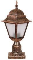 Pastatomas lauko šviestuvas Opviq BSU-68179-BKR-K, 60W, E27, IP65, ruda sp., 18 cm x 40 cm