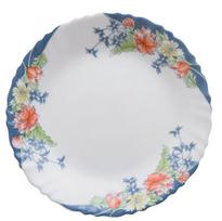 Lėkštė pietų Arcopal Florine, Ø 25 cm, mėlyna sp./balta sp./raudona sp.