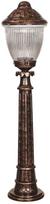 Pastatomas lauko šviestuvas Opviq BSU-68210-BKR-B, 60W, E27, IP65, bronzos sp./ruda sp., 23 cm x 100 cm