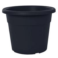 Gėlių vazonas Domoletti MA000045, plastikinis, Ø 45 cm, juoda sp./pilka sp.