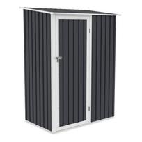 Sodo sandėliukas Kent, 89 cm x 143 cm x 186 cm, juoda sp./pilka sp.