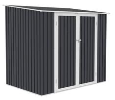 Sodo sandėliukas Kent, 149 cm x 222 cm x 194 cm, juoda sp./pilka sp.