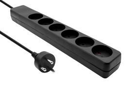Buitinis ilgintuvas MicroConnect, 5 m, 6 lizdų