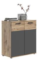 Komoda MC Akcent Mason X12B8901, ruda sp./pilka sp., 87 cm x 40 cm x 80 cm