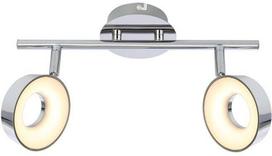 Šviestuvas lubų Candellux Isla 92-61713, LED, 2 x 4 W, balta sp./chromo sp., 10 x 10 cm
