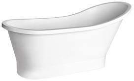 Vonia, laisvai pastatoma Besco Gloria Matt, 150 cm x 66 cm x 78 cm, ovalas, balta sp.