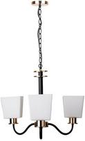 Šviestuvas kabinamas Candellux Schubert 33-74232, E27, 3 x 60 W, aukso sp./balta sp., 13 x 13 cm