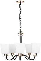 Šviestuvas kabinamas Candellux Schubert 35-74249, E27, 5 x 60 W, aukso sp./balta sp./chromo sp., 13 x 13 cm