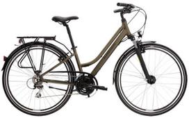 Dviratis turistinis Kross Trans 3.0 Lady, 28 ", L rėmas, juoda sp./žalia sp.