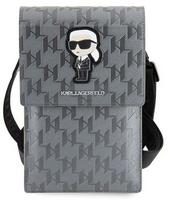 Krepšys per petį Karl Lagerfeld Ikonik KLWBSAKHPKK, sidabro sp., 0.3 l