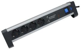 Buitinis ilgintuvas AS-Schwabe, 1.5 mm², 1.5 m, IP20, 4 lizdų, su jungikliu
