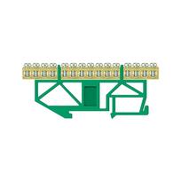 Įžeminimo kaladėlė Pawbol LZ, DIN, 15x16 mm², žalia sp.