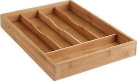 Stalčiaus organizavimo įdėklas 5five Simply Smart Bamboo, 34 cm x 25 cm x 4.5 cm, bambukas, ruda sp.