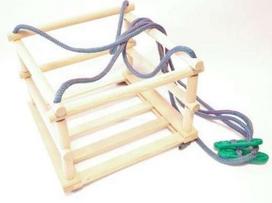 Pakabinamos sūpynės - kėdutė Malimas Wooden Swings 4132, 35 cm, ruda sp.