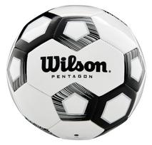 Futbolo kamuolys Wilson Pentagon, 4 dydis, balta sp./juoda sp.