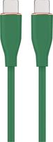 Laidas Gembird Premium silicon USB Type-C, Lightning, 1.5 m, žalia sp.