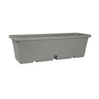 Gėlių vazonas Domoletti TBTISB50-125, plastikinis, 50 cm x 17 cm, Ø 50 cm, pilka sp.
